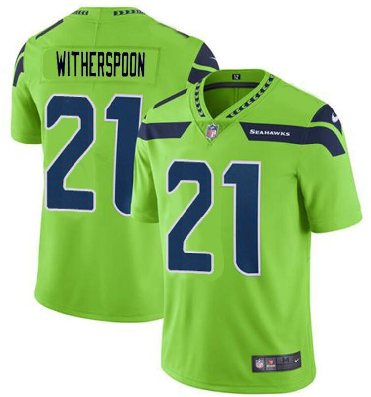 Men's Seattle Seahawks #21 Devon Witherspoon Green Vapor Untouchable Limited Stitched Football Jersey Men's Seattle Seahawks #21 Devon Witherspoon Green Vapor Untouchable Limited Stitched Football Jersey